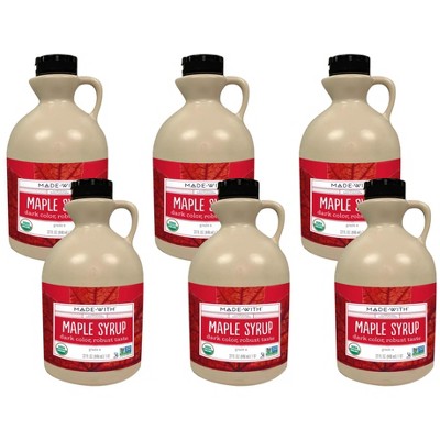 Made With Maply Syrup Grade A Dark Organic - Case of 6/32 oz