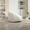 64" Chenille Bean Bag Sofa with High Back and Wide Seat, Memory Foam Filled Reclining 2 Seater Couch for Living Room-Baofuwish - 3 of 4