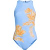 Lands' End Women's Tugless High Neck Portrait Back One Piece Swimsuit - 3 of 3