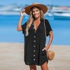 Women's Collared Front Button Cover-Up - Cupshe - 3 of 4