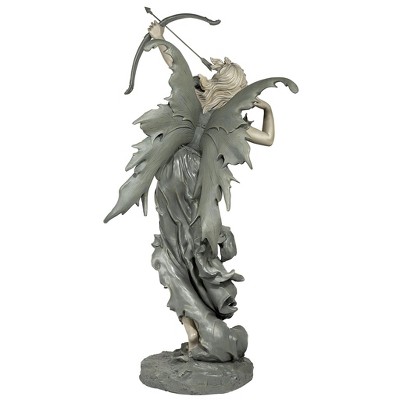 Two-Tone Resin Archer Fairy Garden Statue, 48.5" Tall