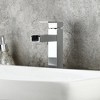 Munora Chrome Single Handle Waterfall Bathroom Vessel Sink Faucet, Solid Brass Modern Design - 3 of 4