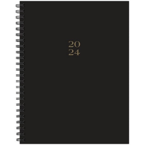 Willow Creek Press 2024 Weekly Planner 8.5x6.5 Softcover Black : Target