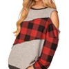 Women's ASYMMETRICAL COLD SHOULDER SWEATER - Haptics - 4 of 4
