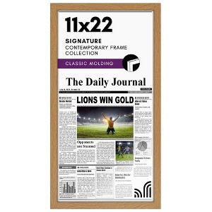 Americanflat 11x22 Newspaper Frame with plexiglass - Assorted Media Article Cover Frame - Available in a variety of Colors - 1 of 4