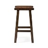 Maven Lane Noah Backless Vegan Leather Counter Height Bar Stool, Aged Brown/Cocoa - 3 of 4