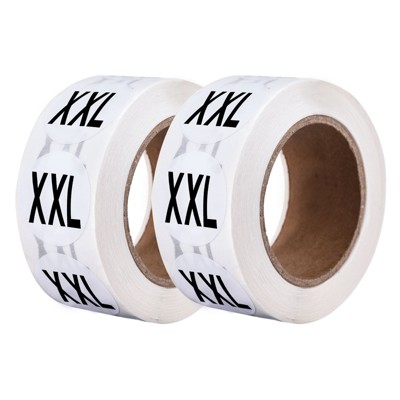 Unique Bargains Self-Adhesive Kids Clothing Size Sticker Labels 2 Rolls 1000 Pcs