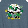 Women's - Disney - Mickey And Minnie Pot Of Gold Graphic Racerback Tank - 2 of 4