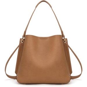 Medium Hobo Purse for Women Bucket Shoulder Bag with Crossbody Strap - 1 of 4