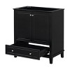 ChicFurnit Bathroom Storage Cabinets Bathroom Floor Storage Cabinet Functional Bathroom Cabinet with Drawer for Bathroom, Black, 29.5"*17.8"*33.8" - 2 of 4