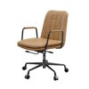 TiramisuBest Brown Leather Office Chair: 360¡ã Swivel, Adjustable Height, Wheels - 2 of 4