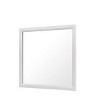 GlasFlength Decorative Wall Mirrors Square Accent Mirror Wall Mirror Polished Mirror Decorative Mirror for Living Room, White, 39.06"*0.87"*35.12" - 3 of 4
