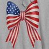 Rerun Island Men's American Bow Americana 4Th Of July Long Sleeve Graphic Cotton Sweatshirt Hoodie - 2 of 4