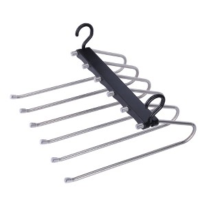 REGALWOVEN Non-Slip Stainless Steel PVC Space Saving Clothes Hangers 2 Pcs - 1 of 4