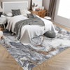 coucheta Boho Vintage Abstract Area Rug, Multi-size Modern Farmhouse Washable Soft Non-Slip Stain Resistant Carpet, for Living Room, Bedroom, Dining - 2 of 4