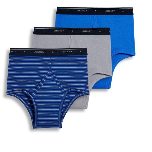 Jockey Men's Classic Full Rise Brief - 3 Pack 44 Majestic Stripe