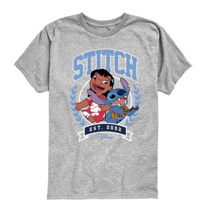 Boys' - Disney - Stitch Collegiate Group Short Sleeve Graphic T-Shirt - 1 of 4