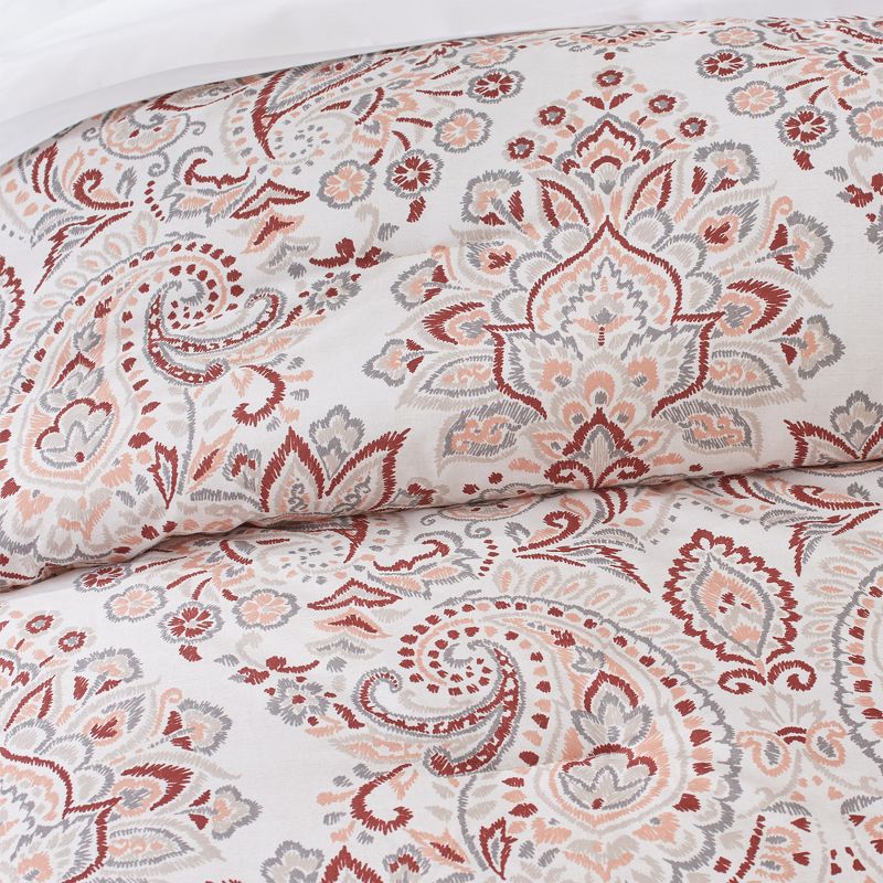 Kalampur Reversible Percale Cotton Comforter Set Brown/Blush - Heirlooms of India, 3 of 6