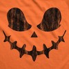 Mens Skeletal Steve Pumpkin T Shirt Funny Halloween Jack O Lantern Skull Smile Tee For Guys - Crazy Dog Men's T Shirt - 2 of 4