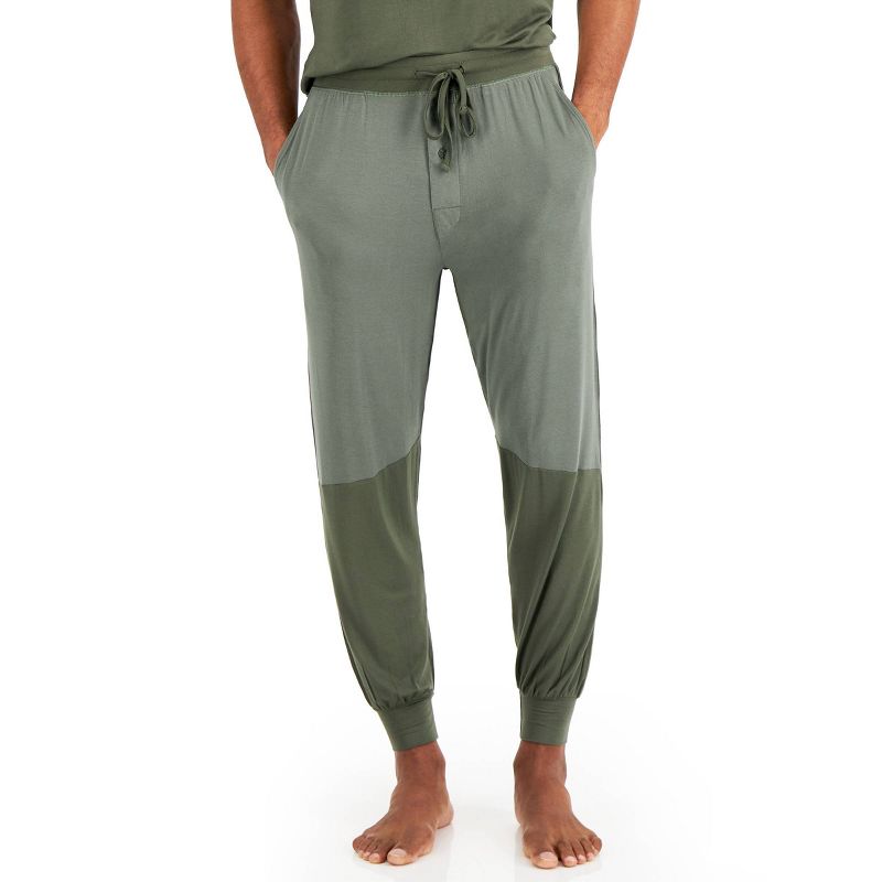 Hanes Premium Men's Colorblock Sleep Jogger Pajama Pants, 3 of 7