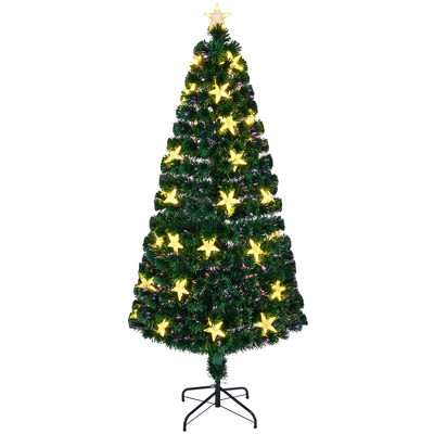 AZL1 Life Concept Artificial Trees 6-Foot Christmas Tree with Color Effects and Metal Stand for Holiday Decor, Green, 32.4"*32.4"*72"