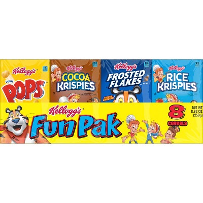 Kellogg's Variety Breakfast Cereal Fun Pack - 8.82oz/8ct