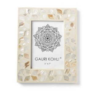 Uday Mother of Pearl Picture Frame, 5"x7" - 1 of 4