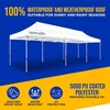 SereneLife 10x30 Ft Folding Tent - Waterproof, UV Protection, Easy Setup, White - 4 of 4