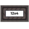 PosterPalooza | Panoramic 3.5" Wide Ornate Black Frame - UV Acrylic, Foam Board Backing, Hanging Hardware - 2 of 4