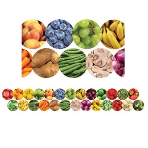 Hygloss Fruits And Veggies Border, 12 Strips/36 Feet (Pack of 6) - 1 of 1