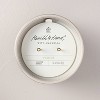2-Wick Ceramic Pomelo Jar Candle Light Gray 12oz - Hearth & Hand™ with Magnolia - 3 of 3