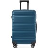 Sapphtopaz 20"24"28" Hardshell ABS Luggage Set, Lightweight ABS Dual Spinner Suitcase with TSA Lock,Airline-Approved Checked Travel Suitcases - 3 of 4