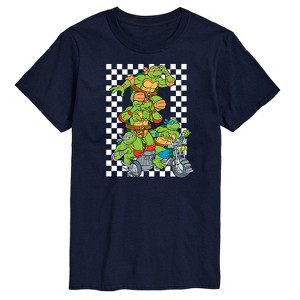Men's - Teenage Mutant Ninja Turtle - TMNT Checker Graphic Short Sleeve Graphic T-Shirt - 1 of 4