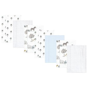 Luvable Friends Hudson Baby Flannel Burp Cloths 7pk Set - 1 of 2