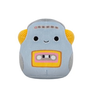 Squishmallows 3.5" Casja The Cassette Player Squeaky Plush Dog Toy - 1 of 3