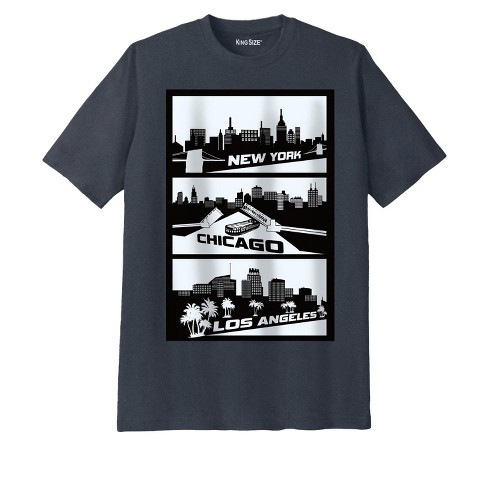 KingSize Men's Big & Tall Graphic T-Shirt - 100% Cotton, Relaxed Fit, Soft Casual Tee