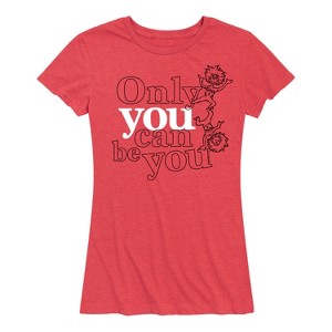 Women's - Dr. Seuss - Thing One and Thing Two Only You Can Be You Short Sleeve Graphic T-Shirt - 1 of 4