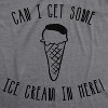 Maternity Can I Get Some Ice Cream In Here Funny Announce Pregnancy T shirt - Crazy Dog Maternity T Shirt - 2 of 4