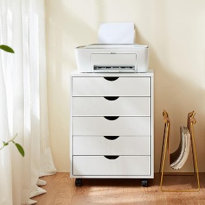 Kumasinova Mobile File Cabinet,Modern Filing Cabinet with 5/7 Drawers,Storage Cabinet Dressers with Wheels for Office & Home,Bedroom - 1 of 4
