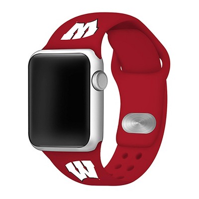 NCAA Wisconsin Badgers Silicone Apple Watch Band 42mm