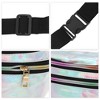 Unique Bargains Stylish Glossy Holographic Sports Waist Bag 1 Pc - 4 of 4