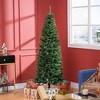 Whisen 6FT Pencil Artificial Christmas Tree with Realistic Branches, Halloween Tree with 618 Tips - Green - 2 of 4