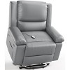 21"-27" Seat Width PU Leather Power Lift Recliner Chair with Massage &Heat, Adjustable Furniture for Back, Legs w/ 3 Positions, USB Port, Side Pocket - 2 of 4