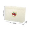 Unique Bargains Durable Heart Makeup Bag Beige Yellow 1 Pc - 2 of 3
