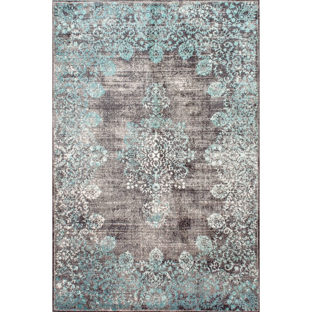 5'x8' Vintage Corene Area Rug Blue - nuLOOM