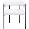 Meridian Furniture,Malin Linen Textured Fabric Dining Chair, Set of 2 - 2 of 4