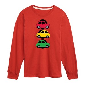Boys' - Instant Message - Traffic Light Cars Long Sleeve Graphic T-Shirt - 1 of 4