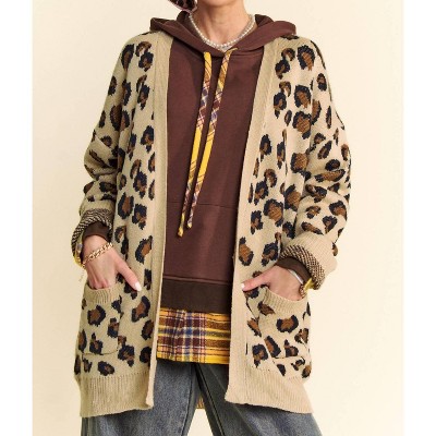 Women's Leslie Leopard Carigan - DAVI & DANI