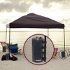 Aoodor Canopy Weights Bag Water Fillable - Set of 4, 176 Lbs Tent Weights, Easy-to-Use Design for Gazebo and Tent - Black - 3 of 4