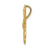 Black Bow Jewelry 14k Yellow Gold Female Karate Kicker Pendant - 2 of 4